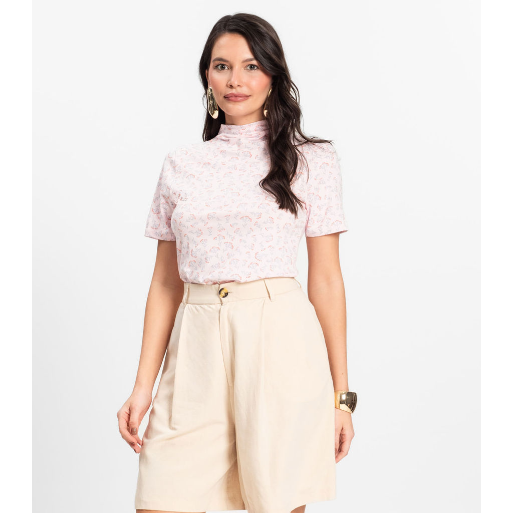 Blusa Feminina Infinita Cor Rosa em Oferta na Shopee