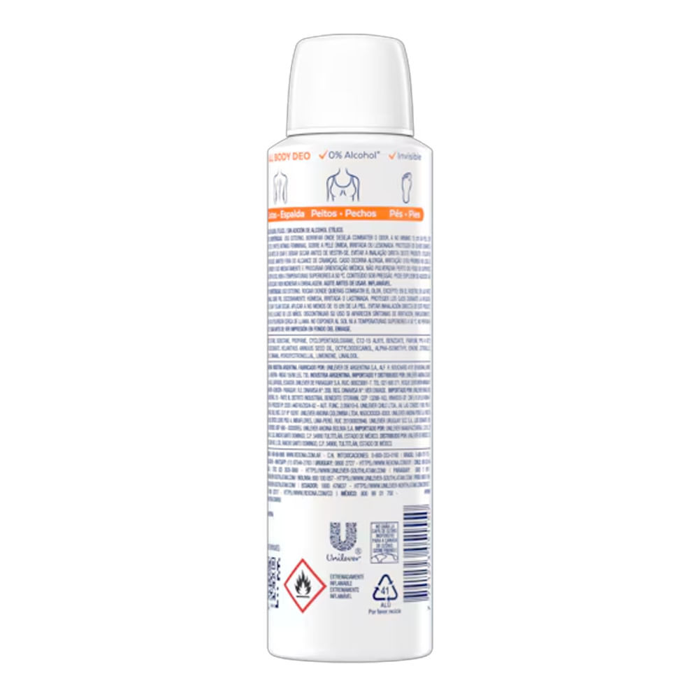 Detalhes do Desodorante Corporal Aerossol Rexona Fresh Citrus 150ml
