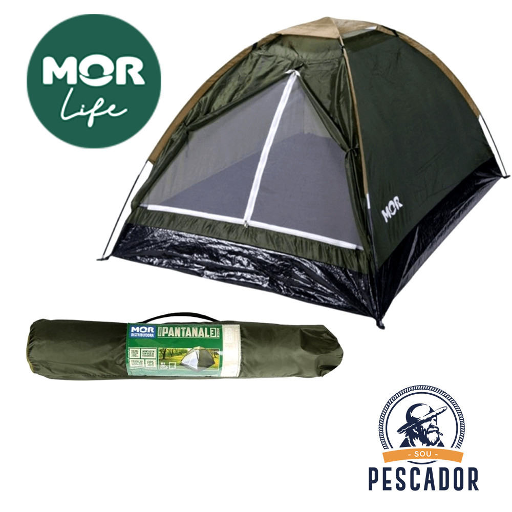 Barraca Camping Iglu Pantanal para 3 Pessoas Resistente com Montagem Fácil Ideal Acampamento