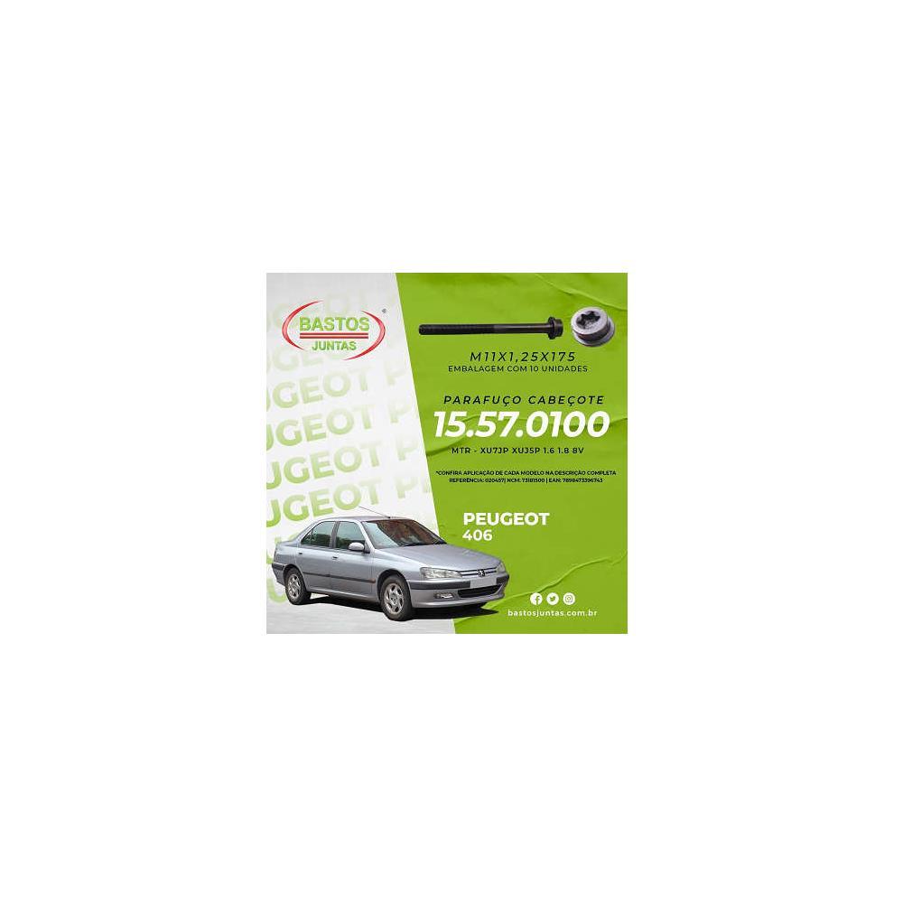Parafuso de Cabeçote Bastos para Citroen ZX 1.8 8V FURIO PARIS Gasolina 1995 até 1998 - Cod. 15570100