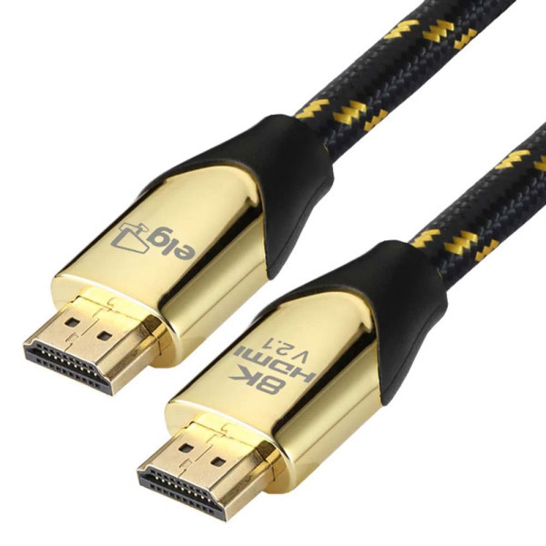 Cabo HDMI Versão 2.1 8K Ultra High Speed 48Gbps Com Ethernet - 2 Metros ELG