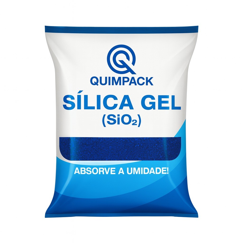 Kit C/5 Sílica Gel Azul Desumidificante 4-8mm Quimpack 1kg 