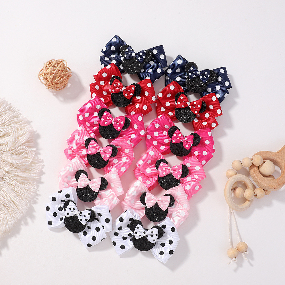 Conjunto De 2 Peças De Grampos De Cabelo Infantis Com Laço E Acessórios De Desenho Animado Para Meninas Jacaré em Oferta na Shopee