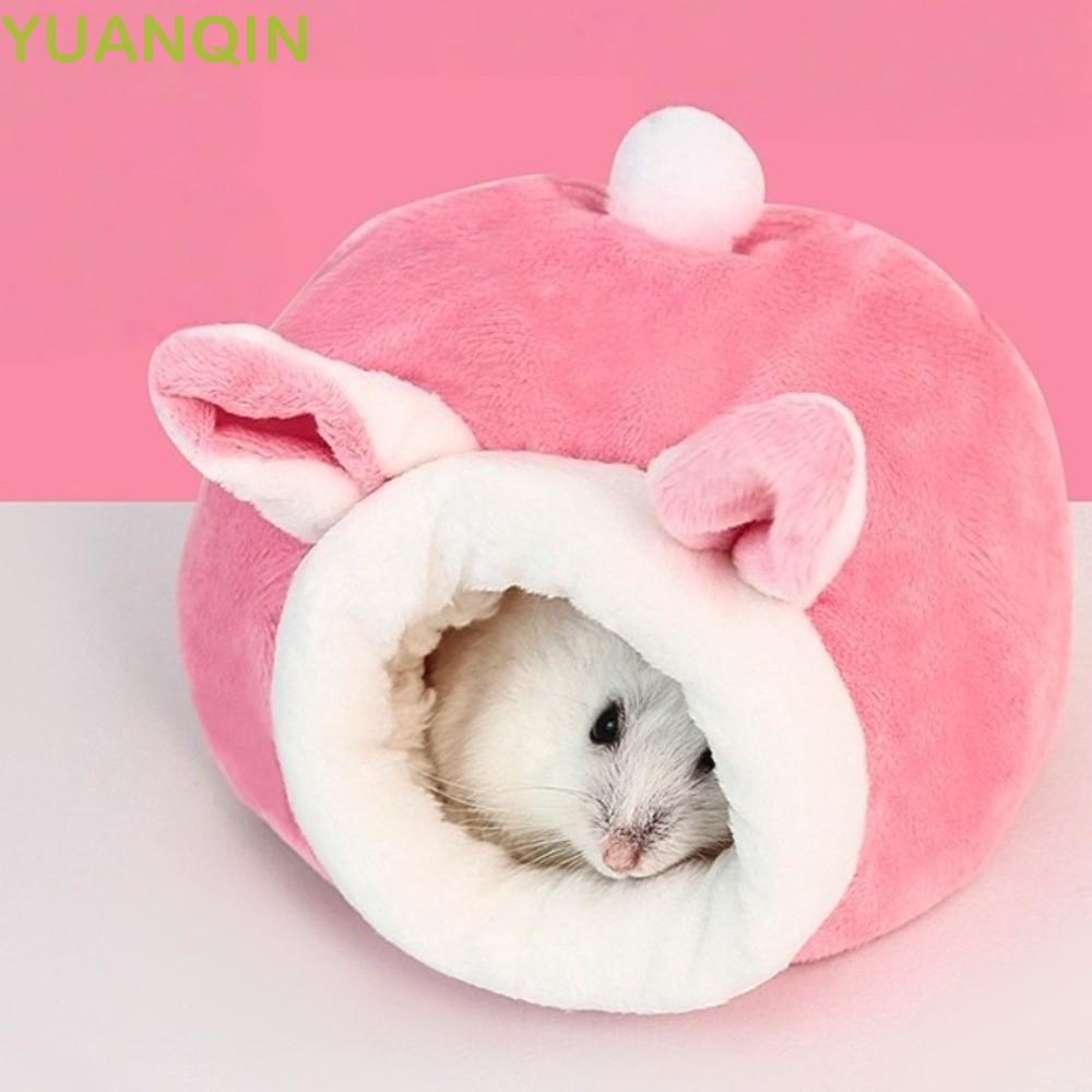 Casa De Algodão Para Hamster YUANQINZT , Ninho De Confortável E Espesso , Cama De Dormir De Rato De Pelúcia Macia Fofa