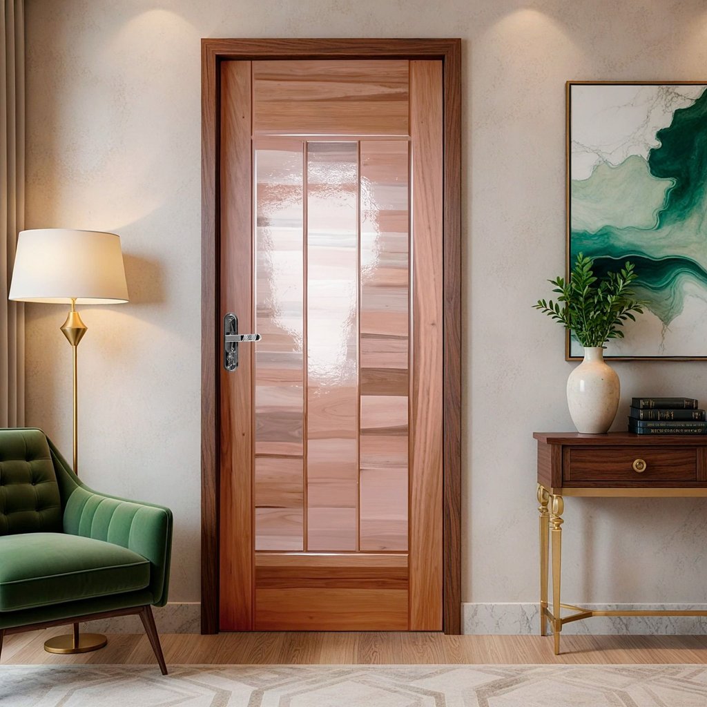 Folha de Porta Maciça em Eucalipto acabamento Natural 210x80cm PM97 Cruzeiro Portas Natural 210cm x 80cm em Oferta na Shopee