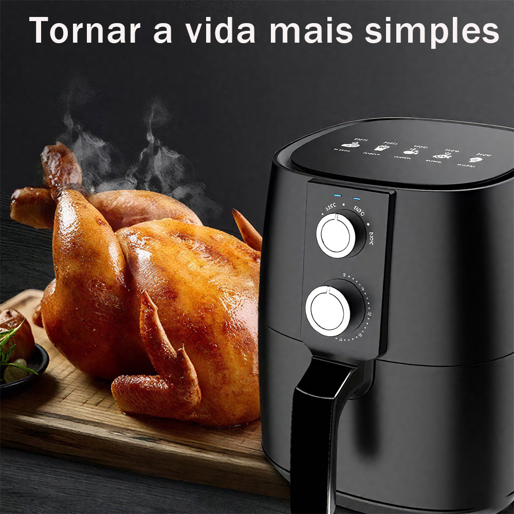 Fritadeira Elétrica Sem Óleo Air Fryer Gaabor Jumbo Family 1400w  220V Vintage