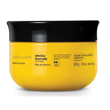 Creme Esfoliante Corporal Nativa Spa Ameixa Dourada - 200g - O Boticário