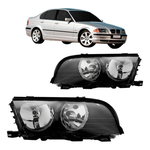 Par Farol Bmw S3 1998 1999 2000 2001 Regulagem Elétrica