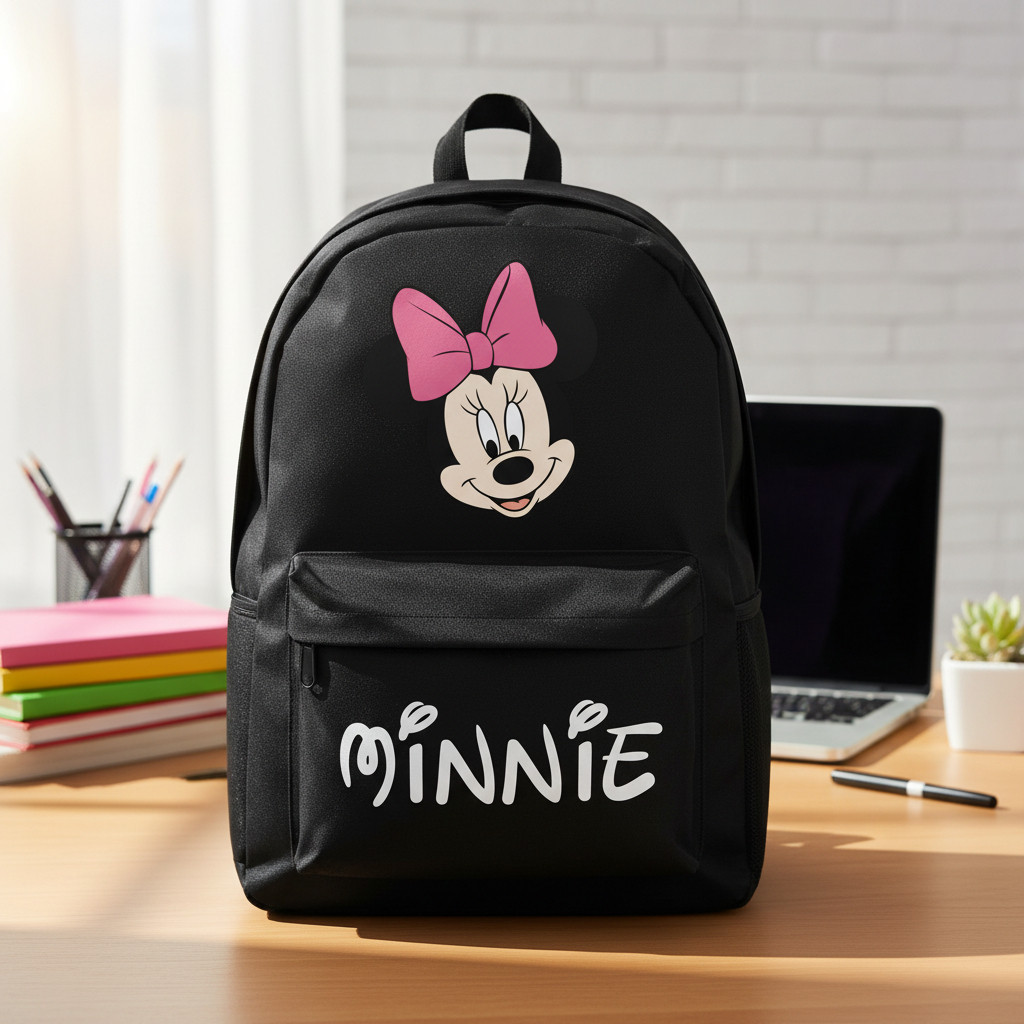 Mochila Escolar Universitária Minie Feminino Adulto Infantil