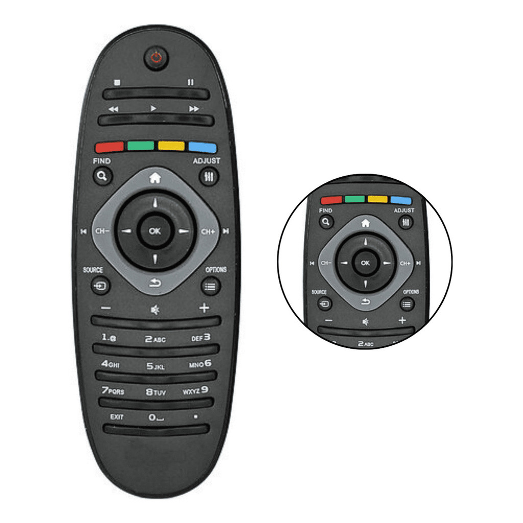 Controle Remoto Compatível Philips Tv Lcd Led 40pfl5615d/78