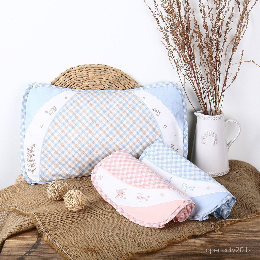 Fronha de Ramie Manneng para Berçário, Almofada de Bebê, Fronha de Verão para Colchonete Refrescante Infantil 25×4030×50
