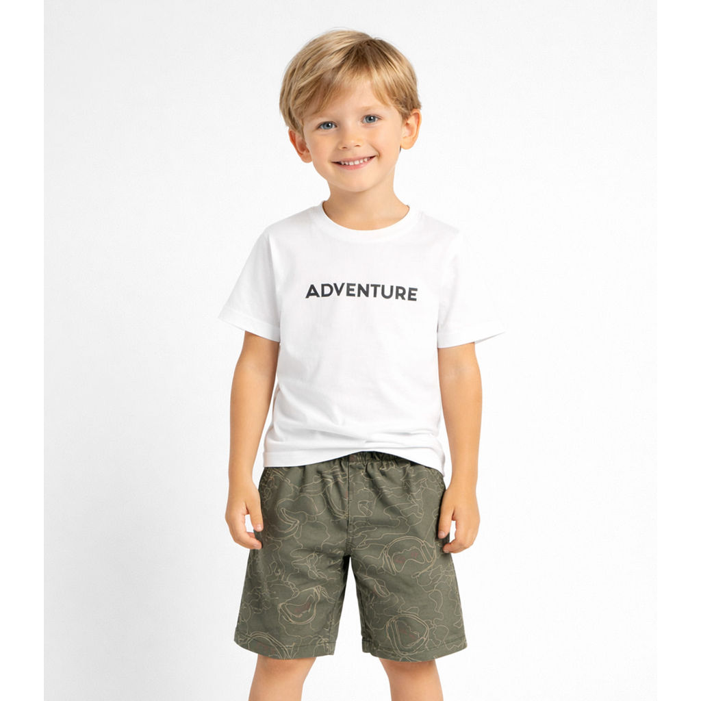 Conjunto Infantil Camiseta Com Bermuda Select Branco em Oferta na Shopee