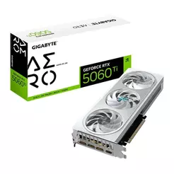 Placa de Video Gigabyte GeForce RTX 5060 Ti Aero OC, 8GB, GDDR7, 128-bit, GV-N506TAERO-OC-8GD