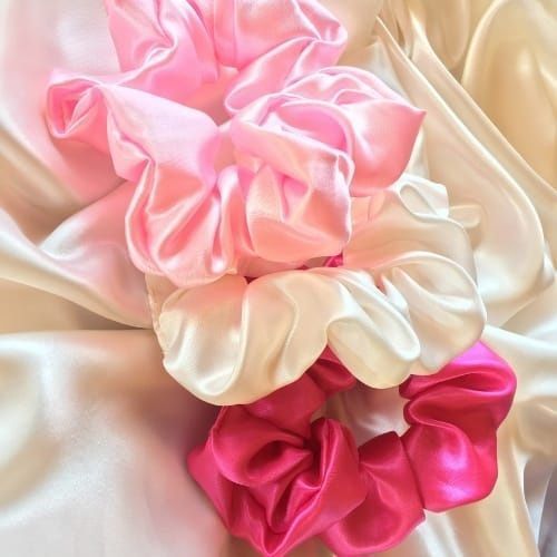 KIT 12/24 Xuxinha de CETIM - Buchinha Cabelo - Elastico de cabelo -  - Scrunchies Anti frizz cabelos lisos e cacheados