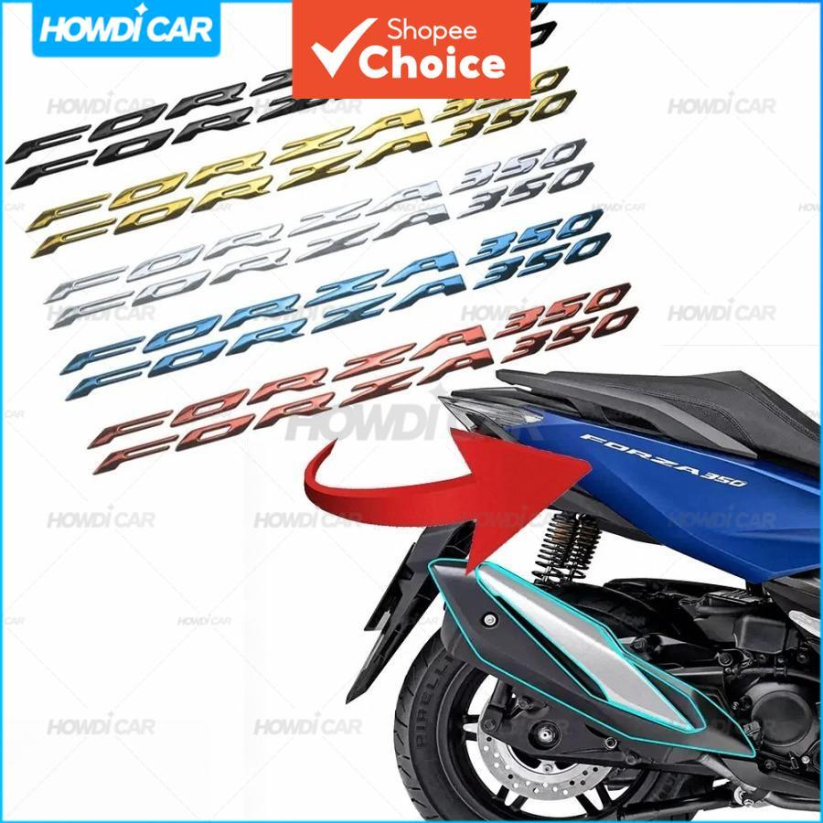 Novos adesivos macios de 1-2 peças com logo Honda Forza 350 para motocicleta