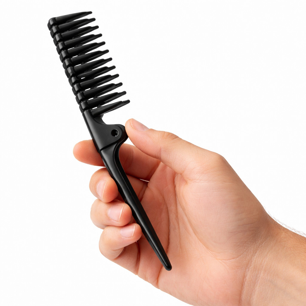 Pente Dobrável Desembaraçante Portátil Anti Quebra Para Todos Tipos de Cabelo Unidade