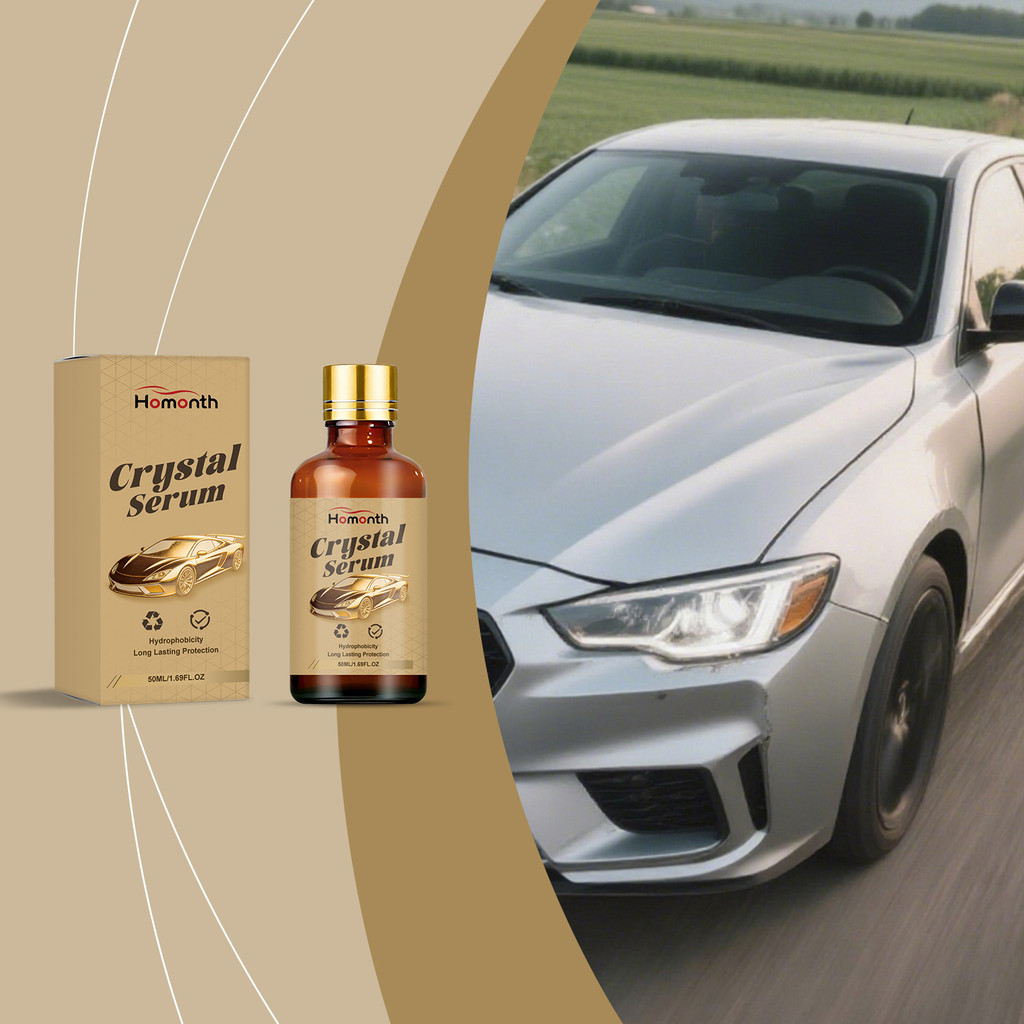 Car Crystal Serum 50ml-Revestimento Hidrofóbico , Proteção De Tinta De Longa Duração , Intensificador De Brilho , Nano S