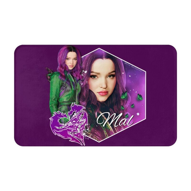 Descendentes Tapete De Porta Da Frente Antiderrapante Ao Ar Livre Secagem Rápida Mal Roxo Beleza Capacho Cozinha Varanda