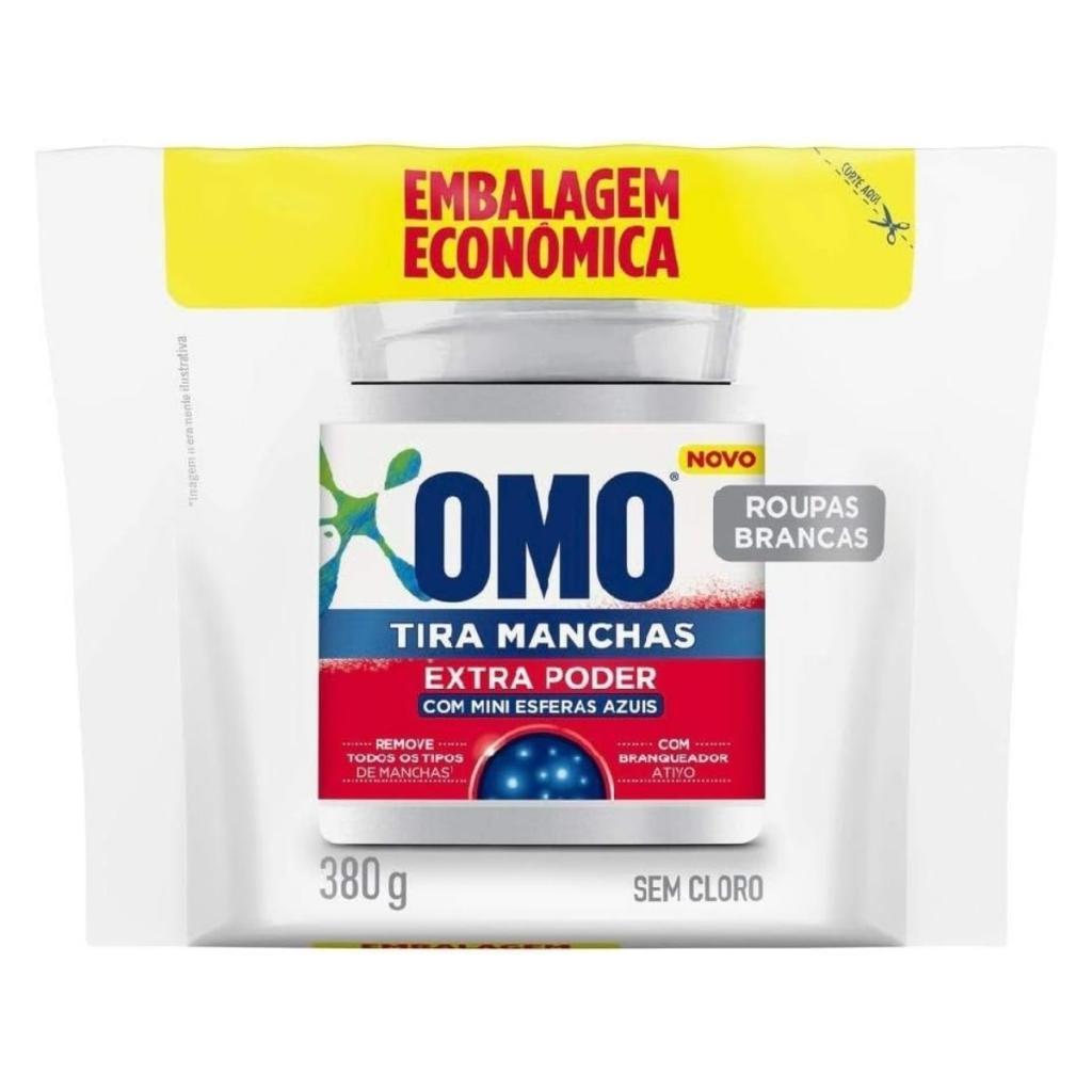 Refil OMO Tira Manchas Pó Branco Refil 380g