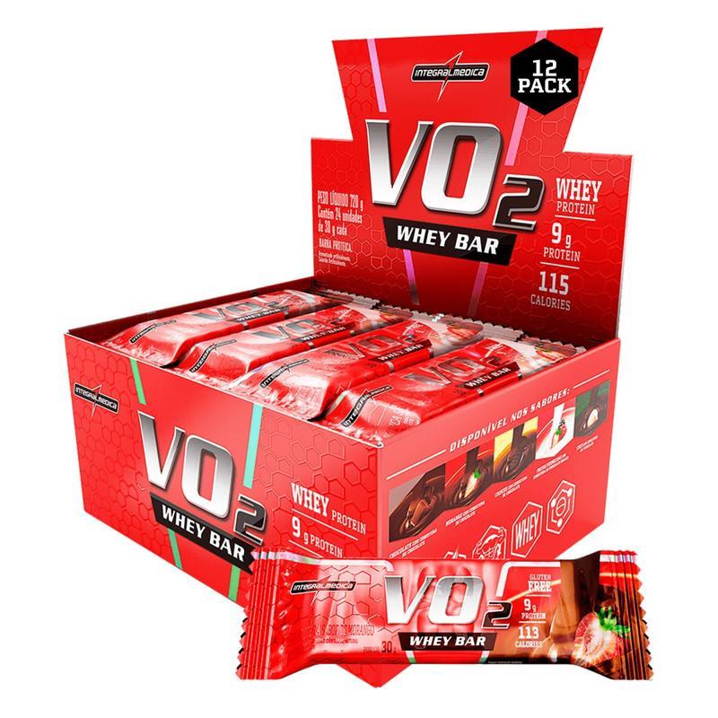 Barra Proteína VO2 Whey Bar 12 Unidades - Integralmedica