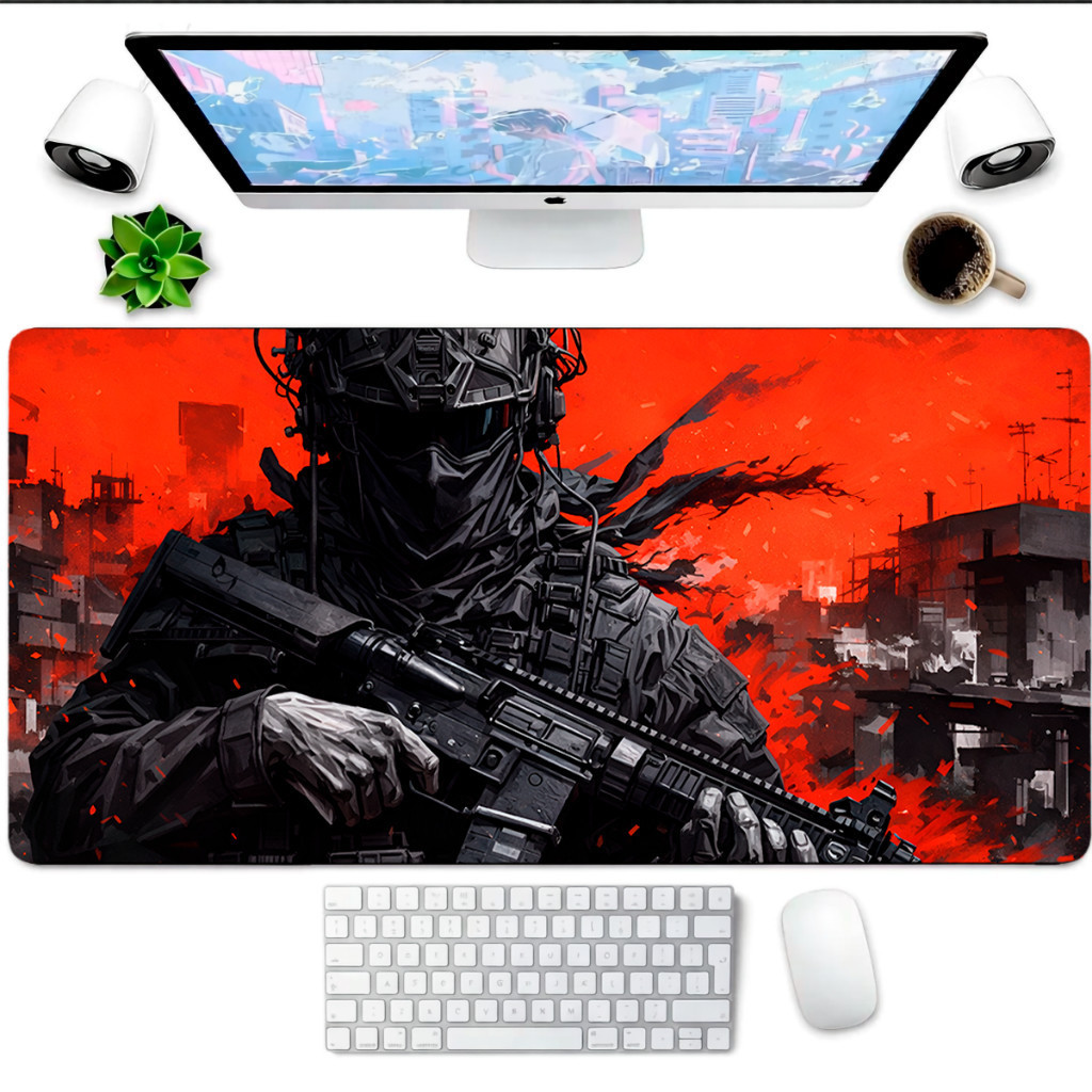 Mouse Pad Gaming Personalizado Masculino Tapete Para Mesa 80x30 Antiderrapante Alta Precisão Para Computador e Notebook
