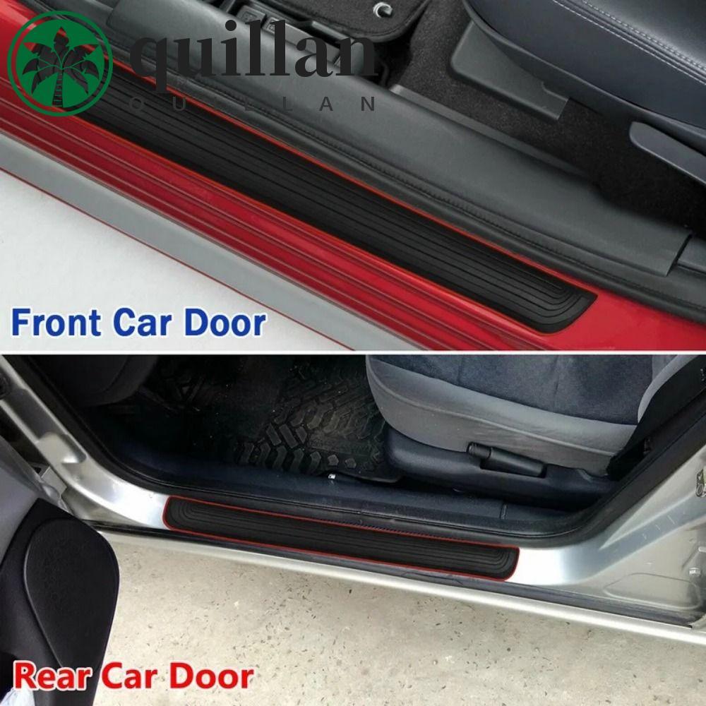 Adesivos De Soleira De Porta De Carro QUILLAN , Capas Decorativas De Borracha Antiarranhões Para , Estilo