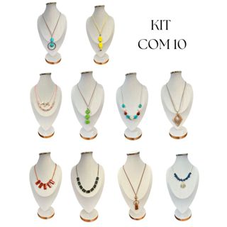 KIT 10 COLAR FEMININO ATACADO MAXI SORTIDOS em Oferta na Shopee