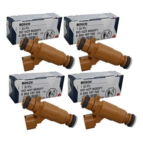 Kit 4 Bico Injetor Sentra 2.0 Flex 2014 2015 Original Bosch
