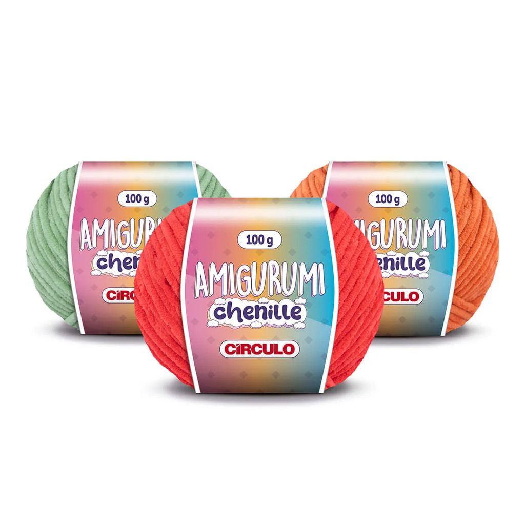 AMIGURUMI CHENILLE CIRCULO 100G em Oferta na Shopee