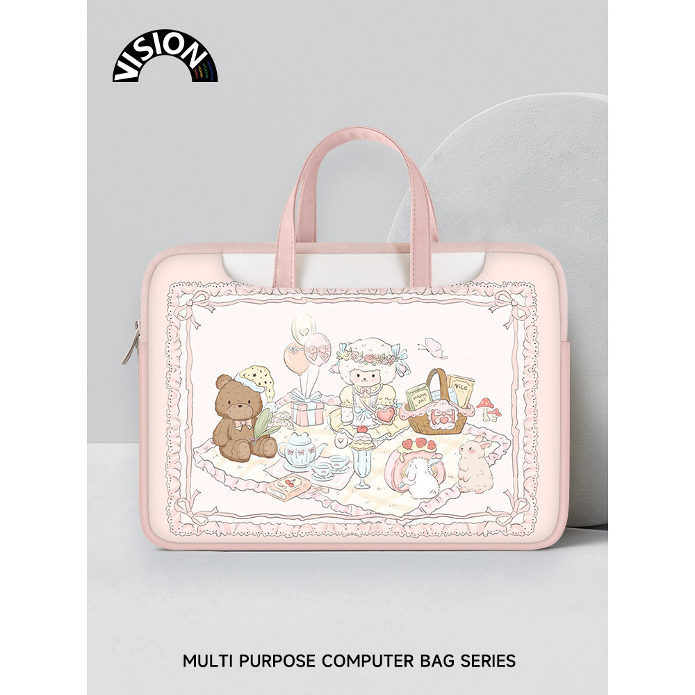 Bolsa para Laptop V-SION Lamb Picnic portátil adequada para Apple macbook 15: 20 cm Shin-Chan air13.3 Huawei matebook Le