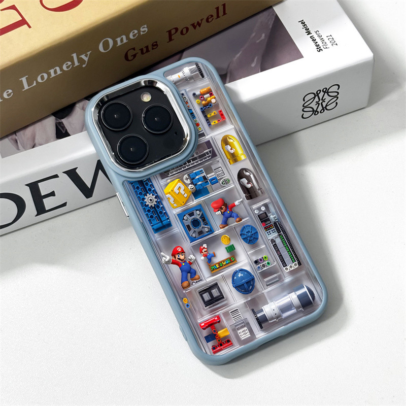 Capinha de celular Modelo do Super Mario para iPhone 11 12 13 15 14 16 17 Pro Max Xr Xs Max 16 Plus capa
