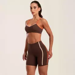 Short Affinity Marrom Chocolamore Poliamida