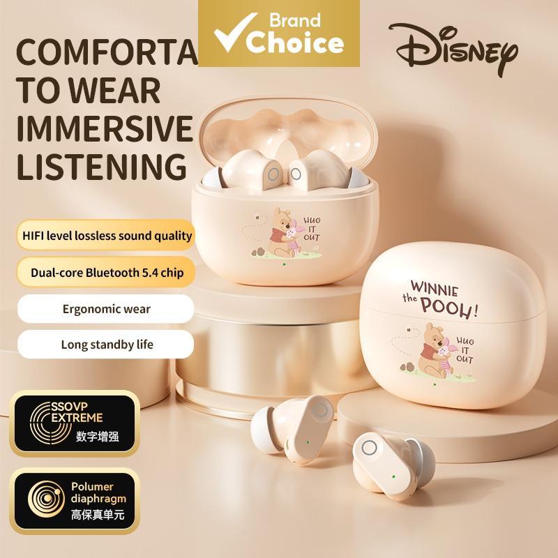 Fone de Ouvido Sem Fio Bluetooth Disney Q1 Mickey Mouse TWS Fones de Ouvido Fofos Mini ANC ENC HiFi Estéreo à Prova