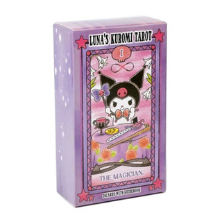 Conjunto de Cartas de Tarô Kuromi, 78 Cartas, Cartas de Moda de Desenho Animado Fofo, Adequado para Jogos em Grupo em