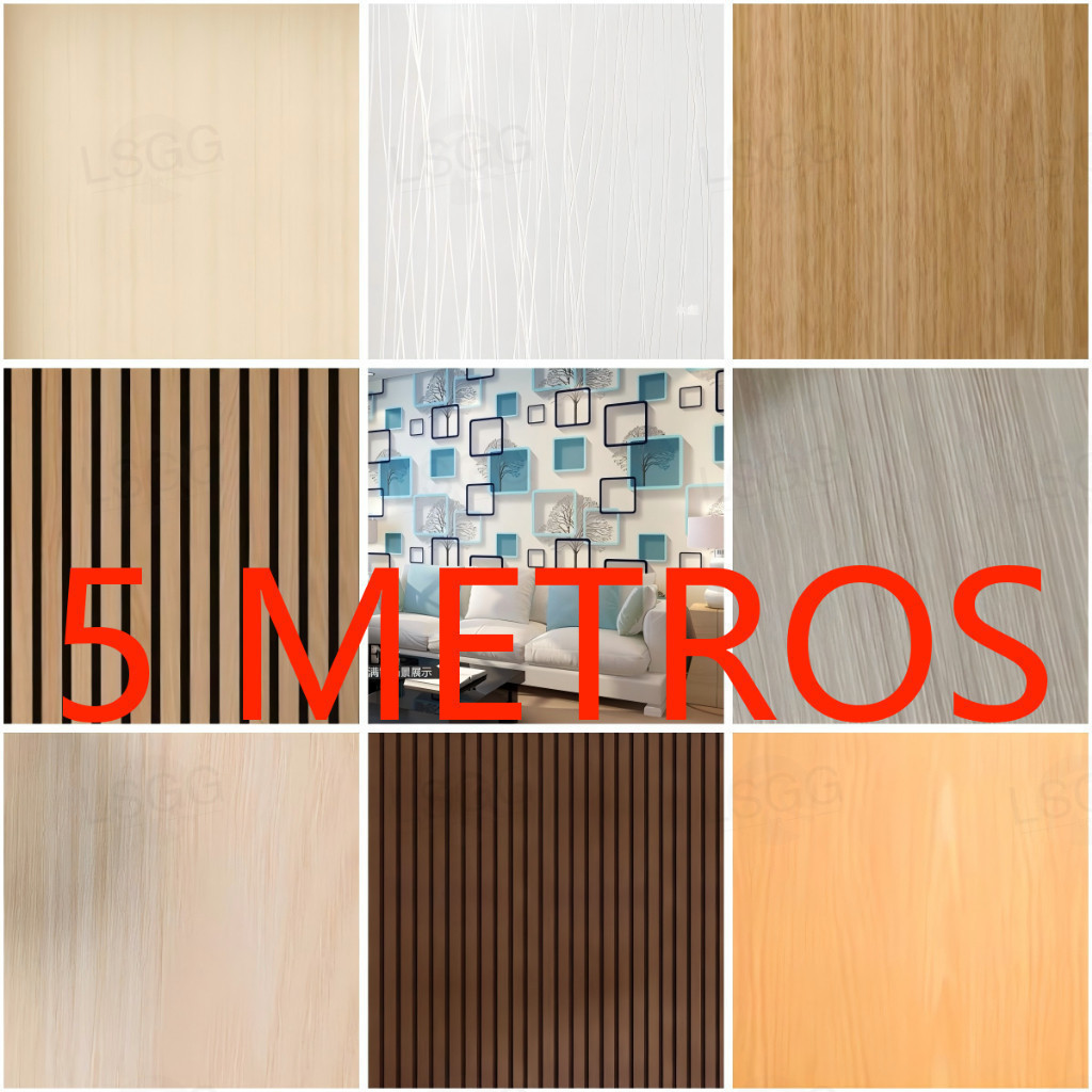 Papel de Parede Madeira 3D 5 METROS X 45CM Auto Adesivo Colante em Oferta na Shopee