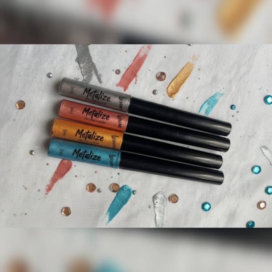 Delineador Liquido Metalize Luisance - Ponta Fina, Alta Precisão, Partículas De Brilho, Iluminador em Oferta na Shopee