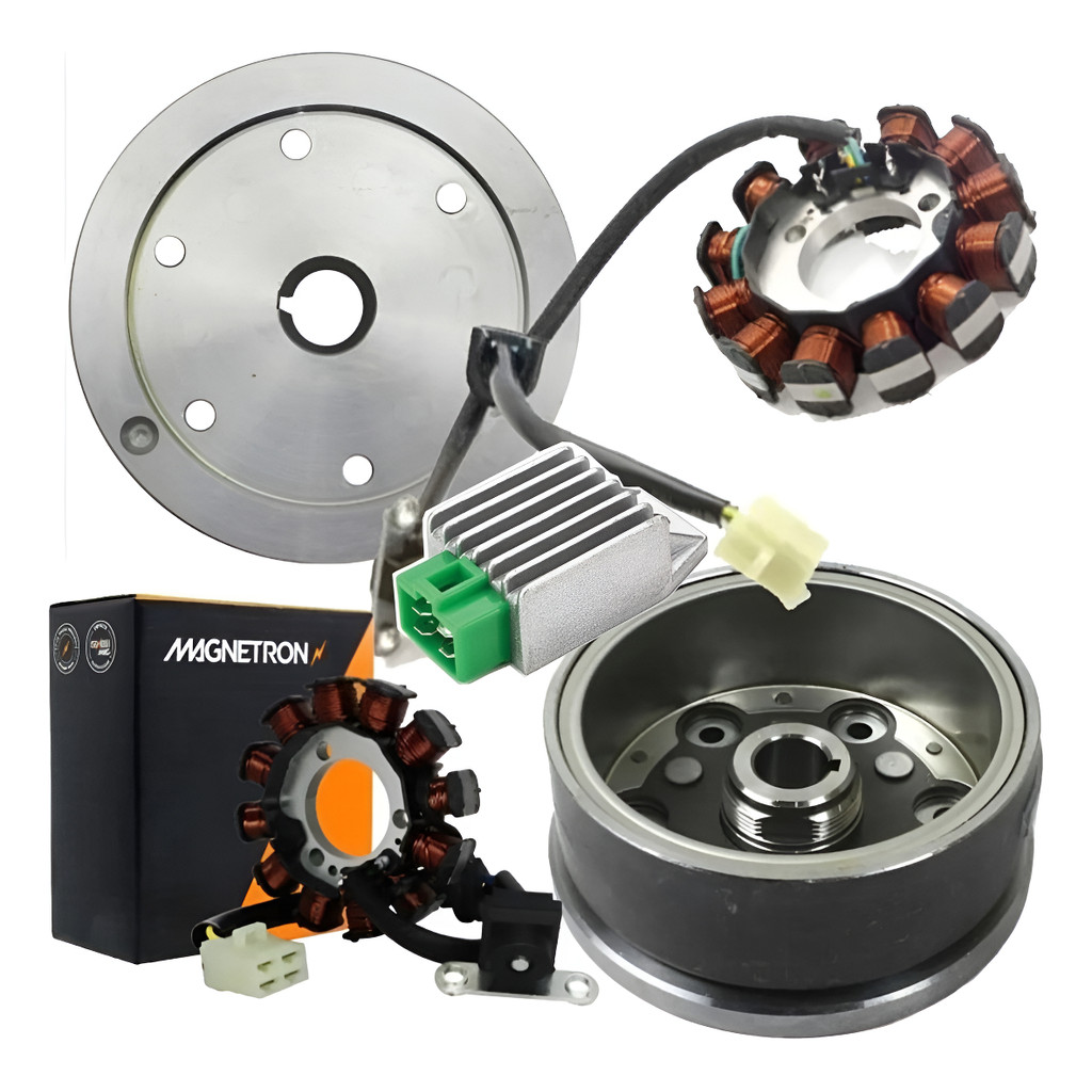 Volante + Estator + Retificador Cg Fan 125 Es 09/15 Cod.9035 em Oferta na Shopee