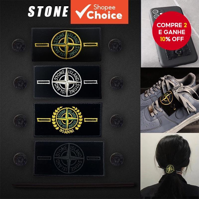Bordado Stone Island Sticker Braçadeira Fantasma Crachá Sapatos Decoração Buraco De Escavação em Oferta na Shopee