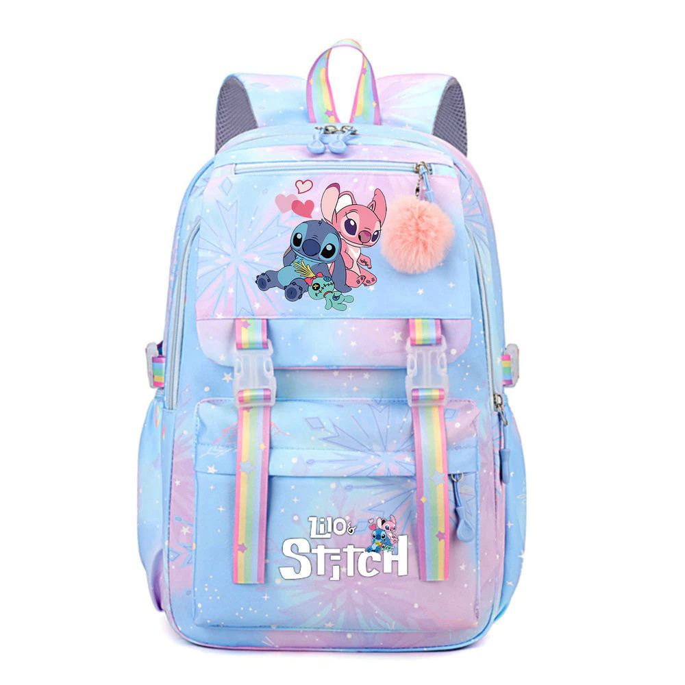 Disney Lilo E Stitch Mochila Feminina Meninos Meninas Bookbag Saco Estudante Adolescente Crianças em Oferta na Shopee