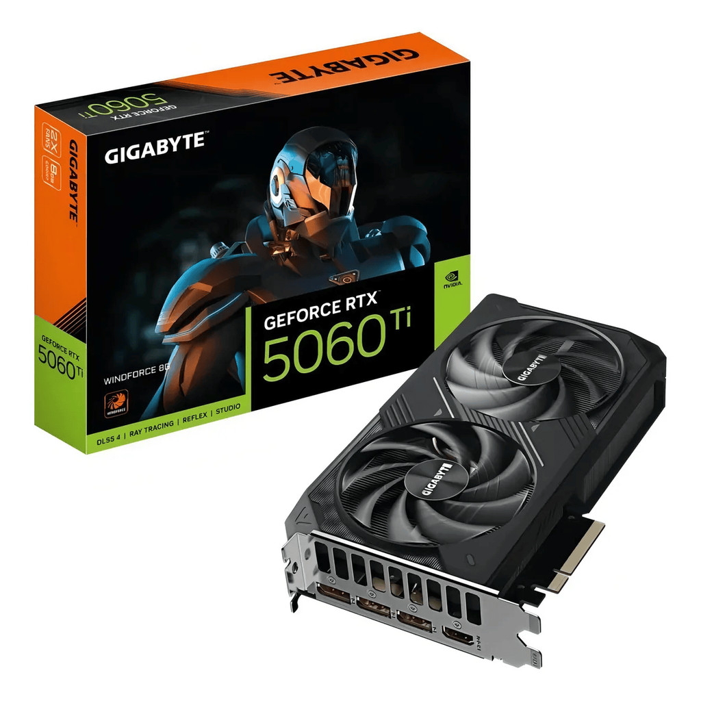 Placa de vídeo Gigabyte RTX 5060 Ti WINDFORCE 2X 8GB