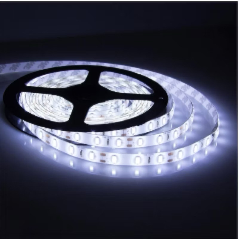 Fita LED 5050 Branca Fria Branco Quente 6 Metros Durável a Prova Dágua para Interiores e Banheiros