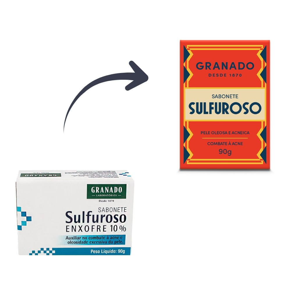 Detalhes do Sabonete Granado Sulfuroso Enxofre 10% com 90g