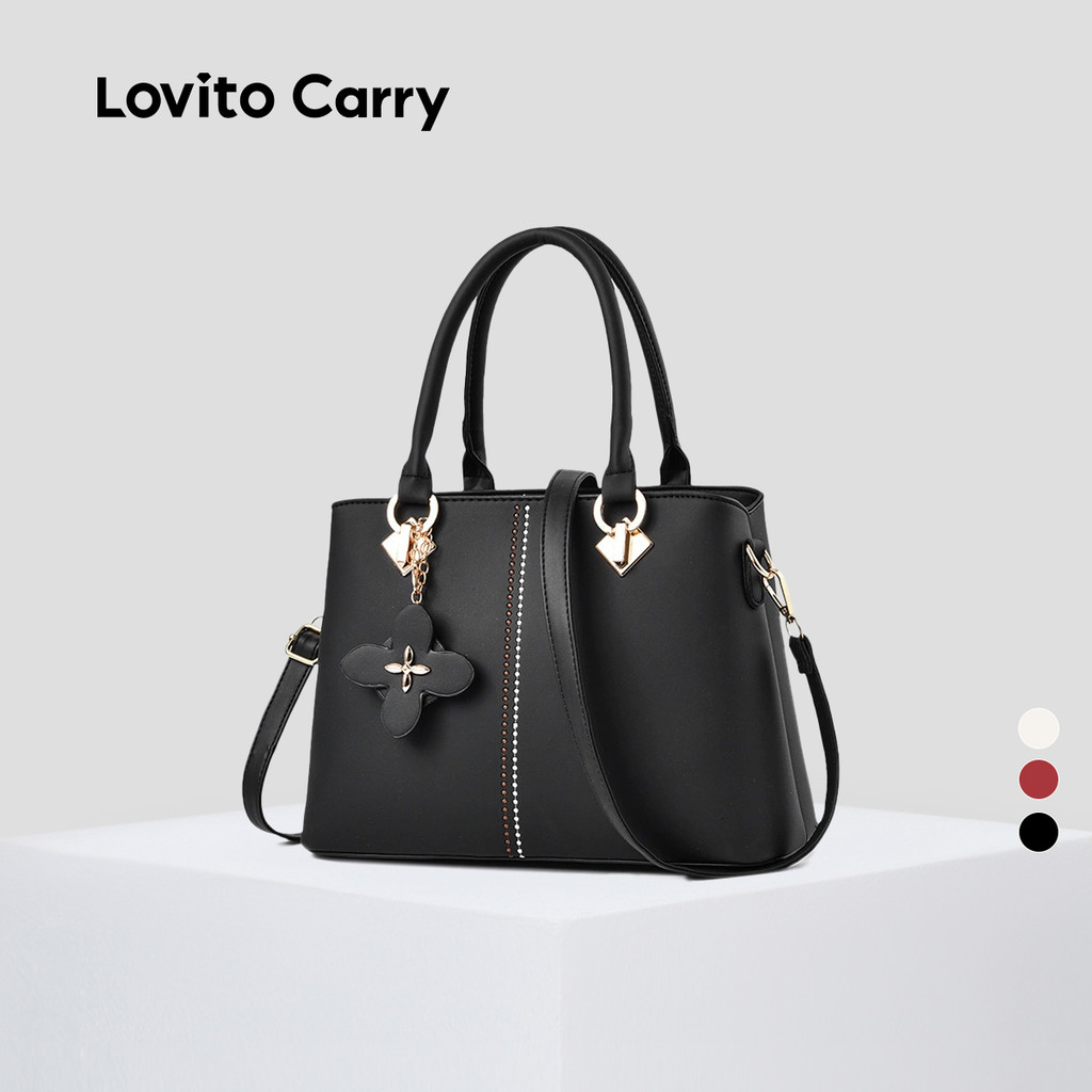 (Lovito Carry) Bolsa de Ombro Pequena Casual e Elegante para Mulheres LFR13036 em Oferta na Shopee