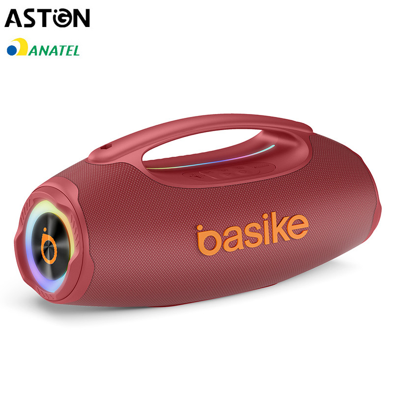 Astgn X Basike Portable Stereo Bluetooth Speaker 80W IPX6 TWS RGB Power Supply em Oferta na Shopee