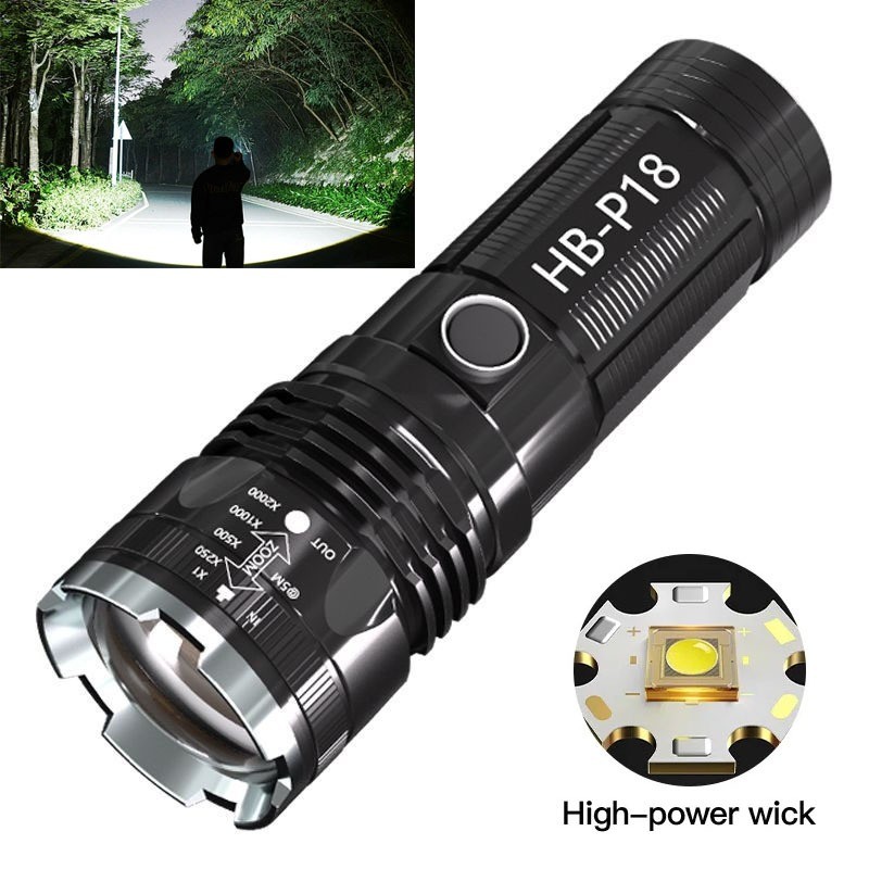 Lanterna Laser Branco HB-P18 com Bateria de 4500mAh - Alta Intensidade e Longa Autonomia em Oferta na Shopee