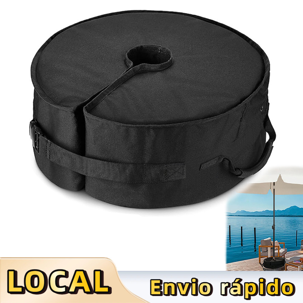 Saco de peso de base de guarda-chuva redondo,com alça, para tenda, guarda-chuva de jardim