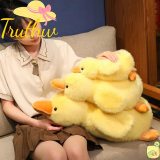 Travesseiro De Pelúcia De Pato TRUTHW , Boneca De Cabelo Longo De Desenho Animado Macio , Brinquedos Recheados De 30 Cm