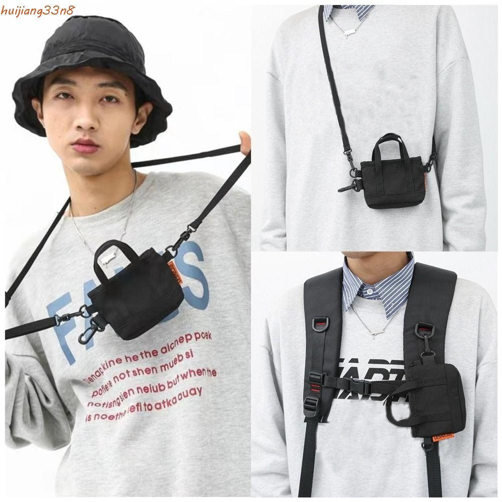 HUIJIANG Pingente De Bolsa De Moedas De Náilon , Carteira Masculina Portátil Porta-Cartões , Armazenamento Pequena Estil