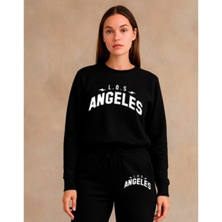 Moletom Feminino Los Angeles Gola Careca  Blusa De Frio Moletom Diversas Cores Envio Rápido em Oferta na Shopee