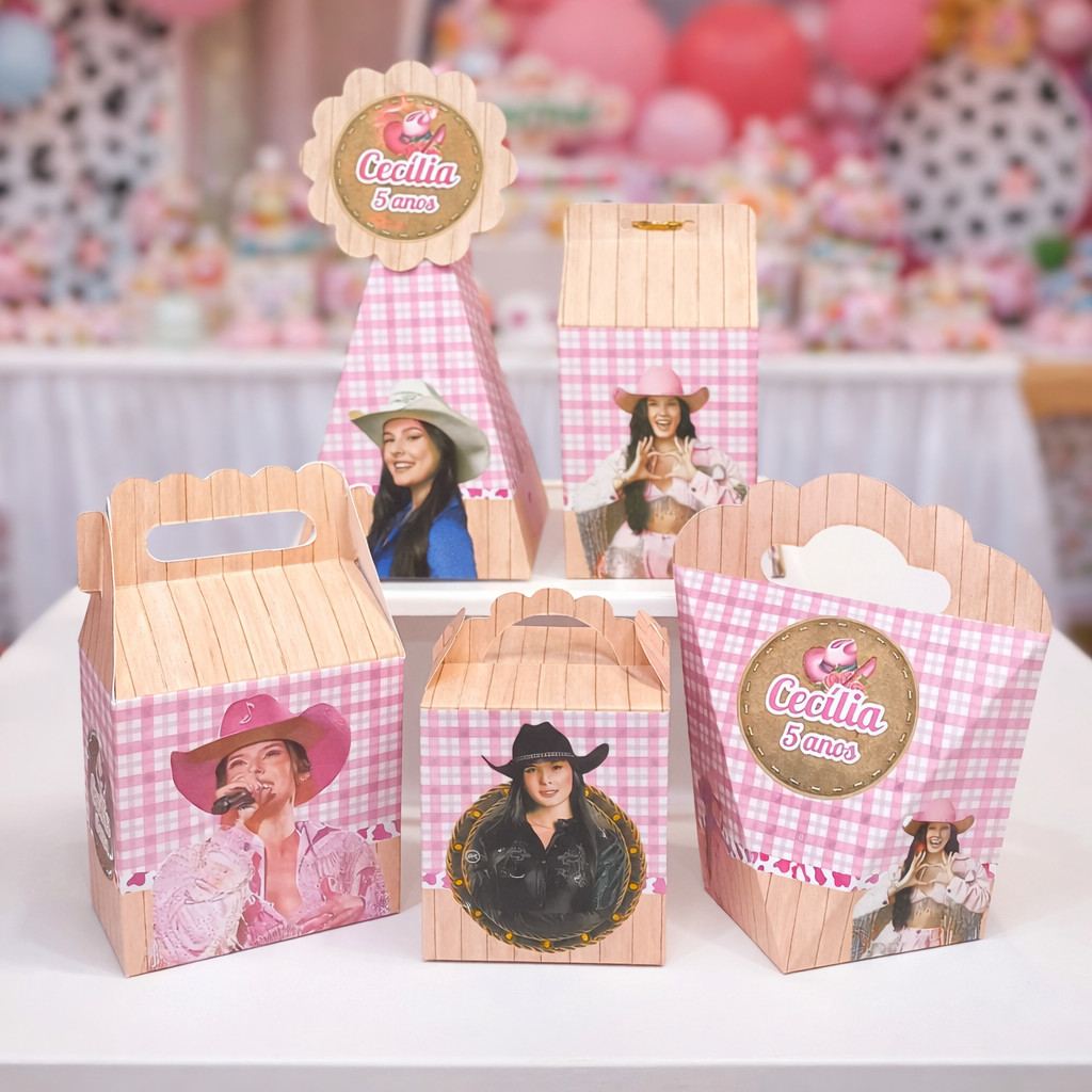 Lembrancinha Ana Castela Boiadeira Infantil Castelo Festa de Aniversário Kit Decoração